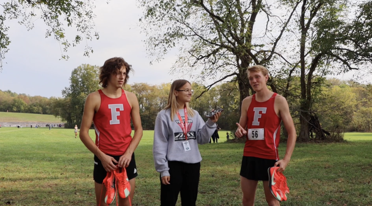 Brandon Hogg and Aiden McManis Cross Country KMAC